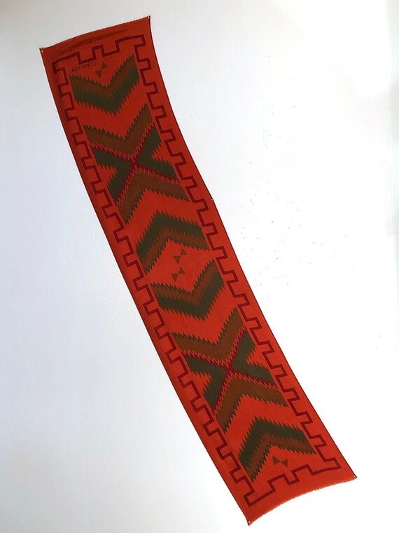 Calvin Klein Rust Red Native American Inspired Pr… - image 2