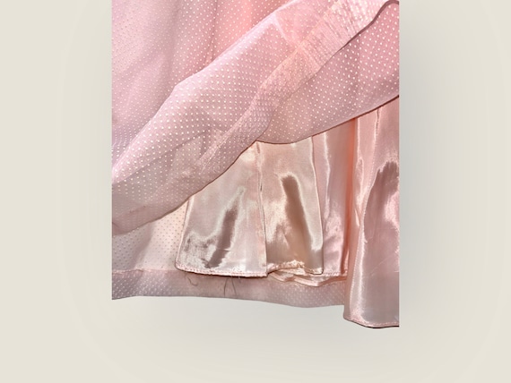1950’s Pastel Pink Party Dress with White Swiss D… - image 10