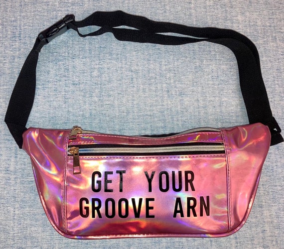 Get Your Groove Arn Fanny Pack Iridescent Pink wi… - image 1