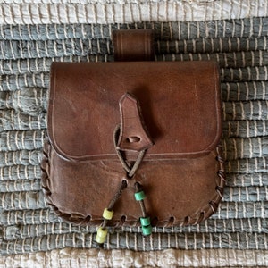 Billetera Cinturón Cuero Southwestern Unisex Estilo Boho Marrón