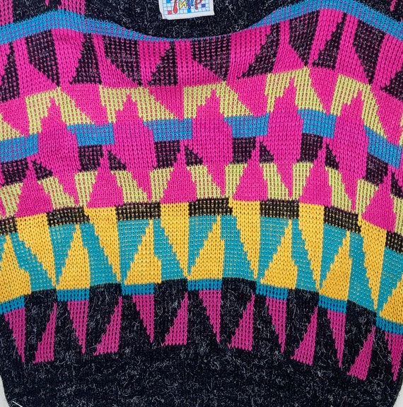 Vintage Geometric Kid's Sweater Made by Tulip 6x - image 3