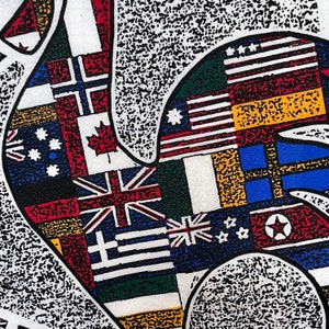 Le Coq Sportif New York 1993 Flags of the World Graphic Logo Tee image 4