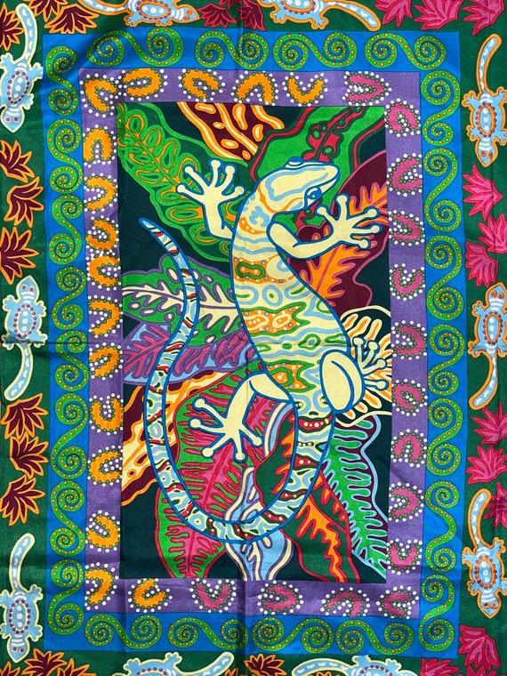 Jan Barwick Vibrant Salamander Silk Scarf - image 4