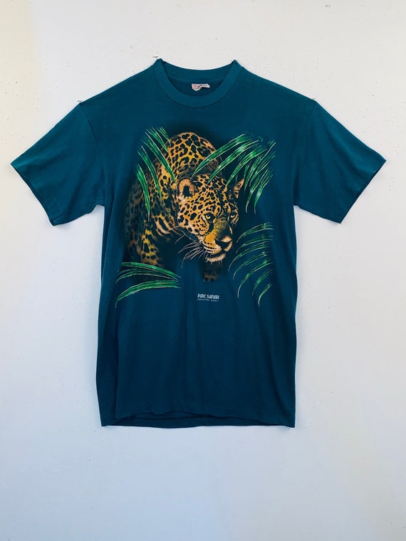 1970's Parc Safari Cheetah Vintage T-Shirt | Vinta