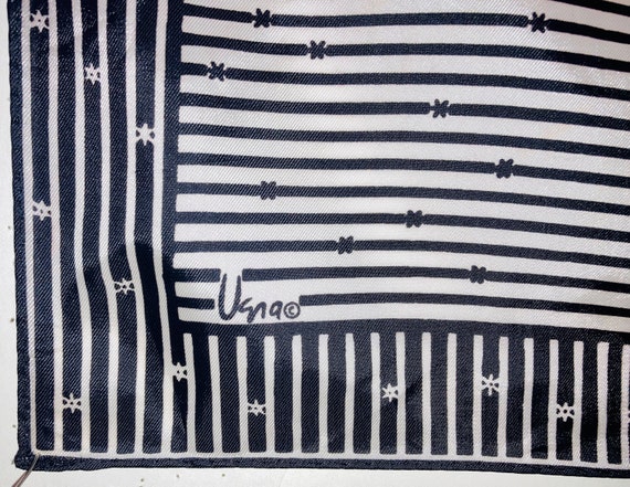 Vintage Vera Neumann Black and White Stripes with… - image 3