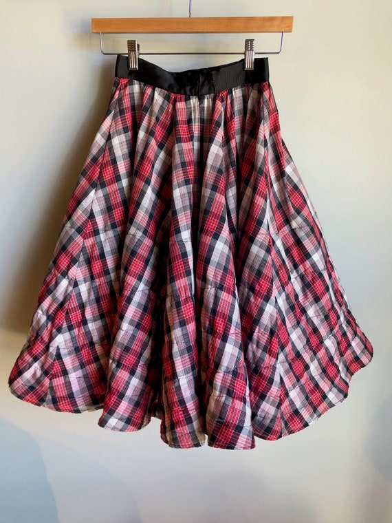 Plaid Petticoat 1950’s Skirt Youth size 10 - image 4