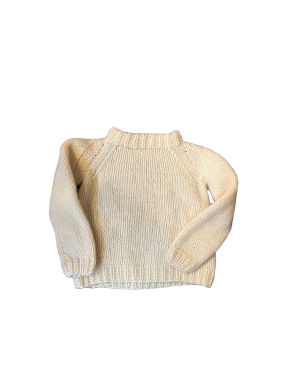 Vintage Kids Knit Picture Sweater | Baby Wool Hou… - image 2