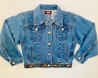 Hot Wheels Denim Jacket with Speed Demon and Bring it On embroidery size 5/6