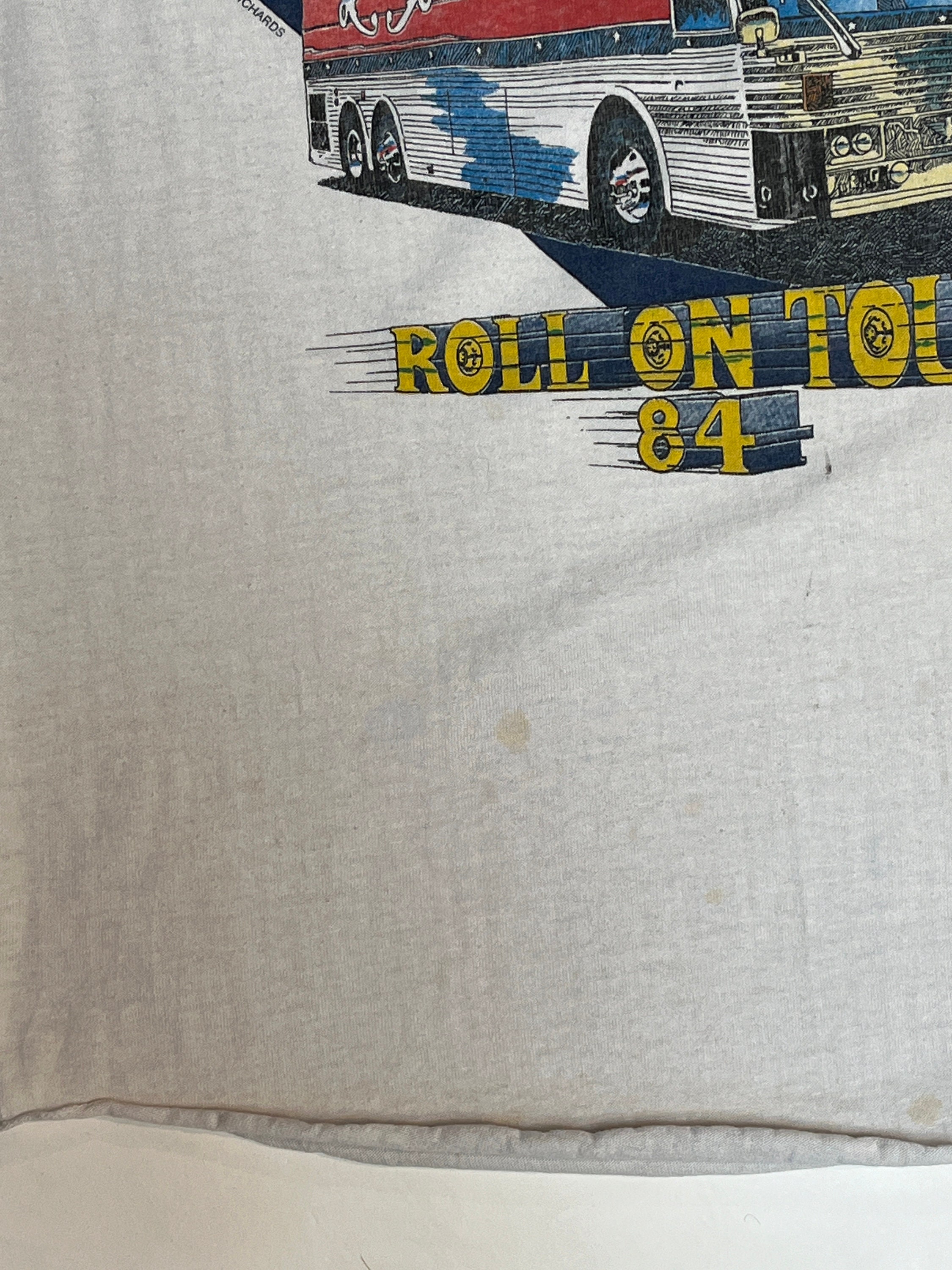 Vintage 1984 Alabama Band Roll on Tour T-shirt | Baseball Tee