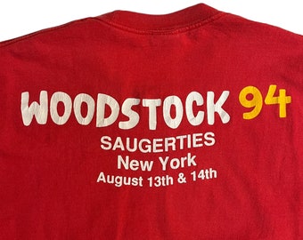 1994 Woodstock Festival T-shirt | Vintage Size XL - Etsy