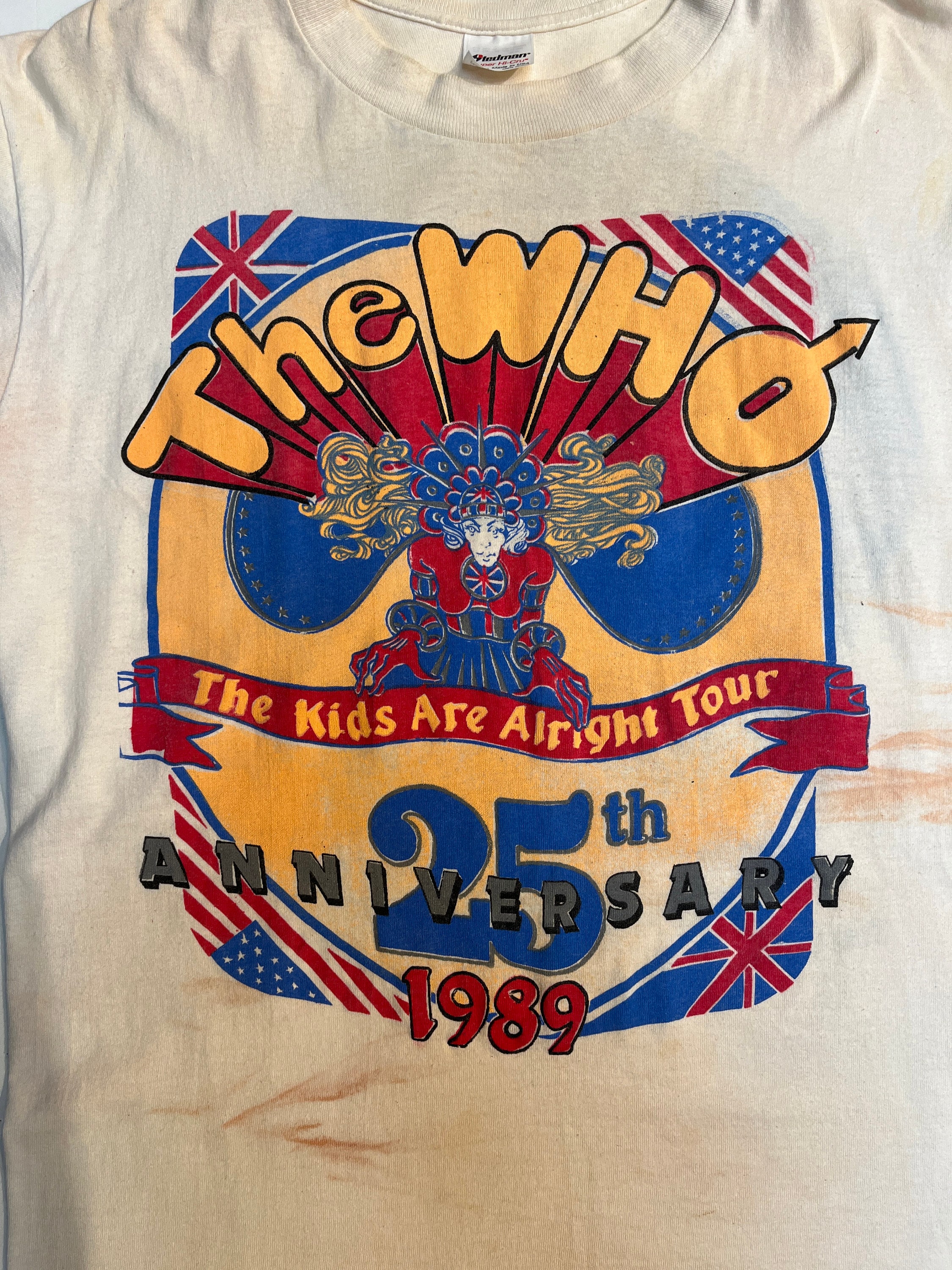 1989 the WHO the Kids Are Alright Tour T-shirt | Vintage 1989 the WHO the Kids Are Alright Tour T-shirt | Vintage