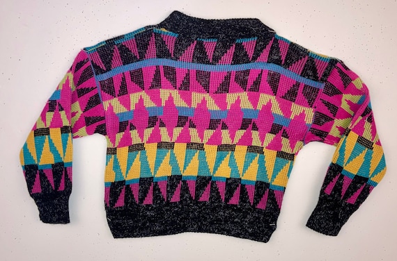 Vintage Geometric Kid's Sweater Made by Tulip 6x - image 4