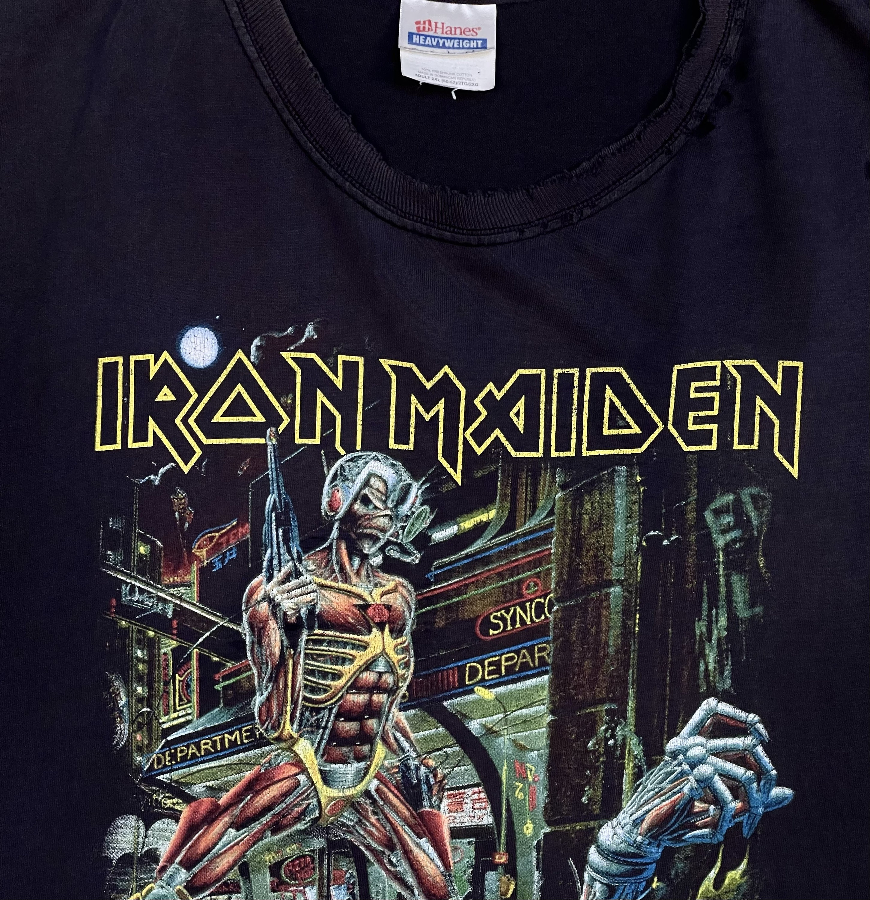RARE 1986 Iron Maiden Somewhere in Time Tour Tee Authentic Vintage 