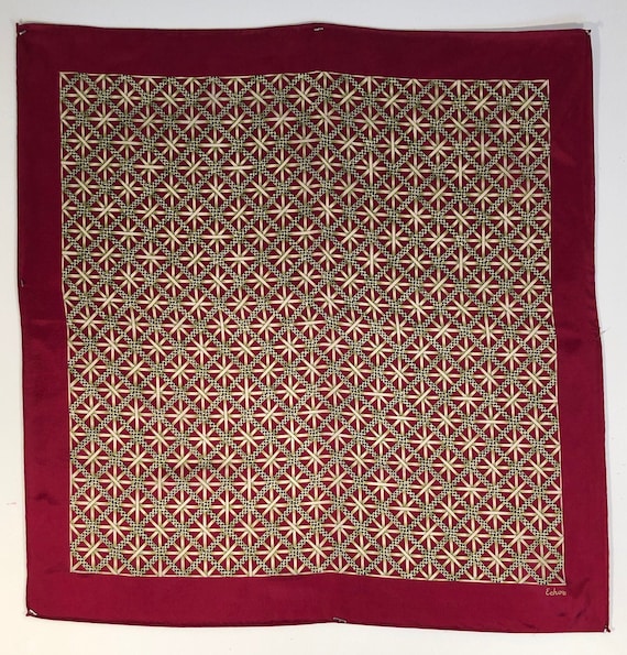 Echo Silk Scarf in Maroon - image 1