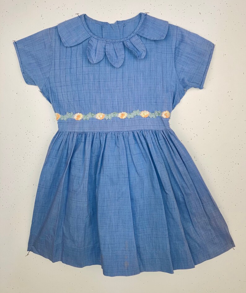 1950's Kids Party Dress With Petal Collar - Etsy