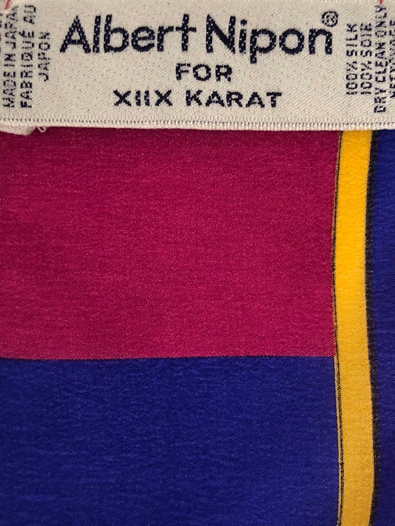 Albert Nipon 100% Silk Long Scarf - image 5