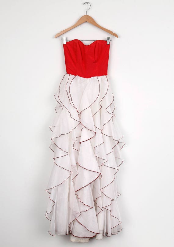 1950's Petal Prom Party Dress - image 1