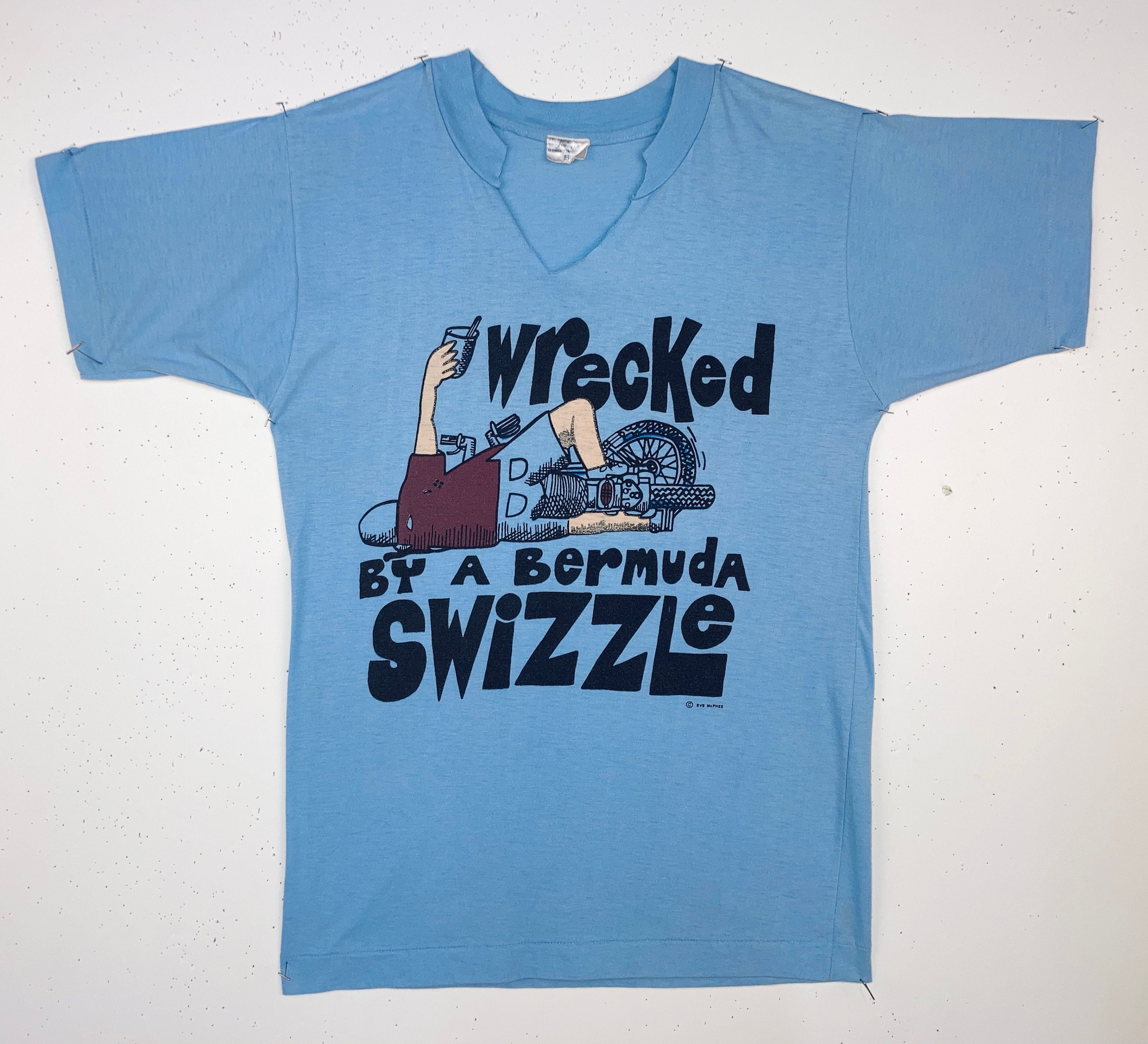 Vintage Wrecked by a Bermuda Swizzle T-shirt Size Small - Vintage