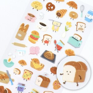 Cute Bread Stickers Sheet | Japanese Stationery, Journal Decor