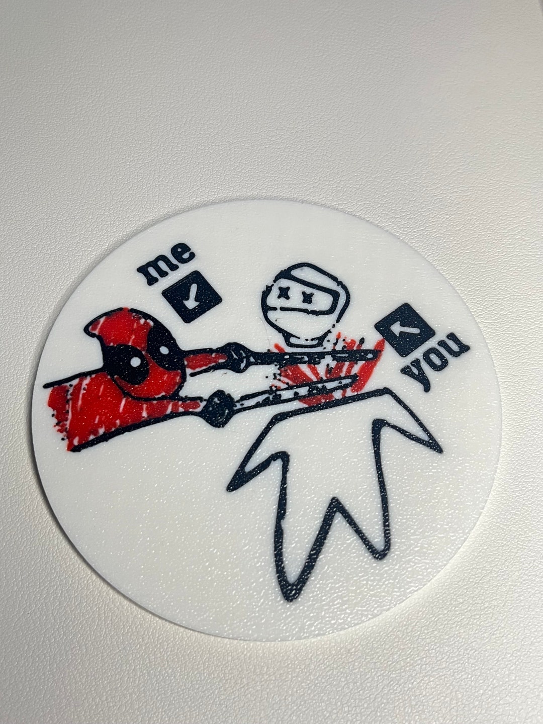 Deadpool Coasters Art pack of 4 Etsy