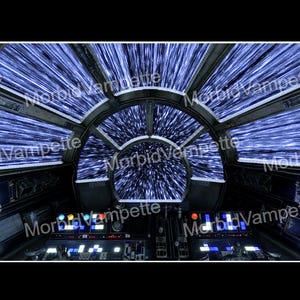 Star Wars Millennium Falcon Cockpit Graphic Design Poster
