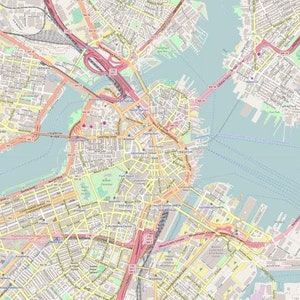 Boston Map Digital Download PDF image 7