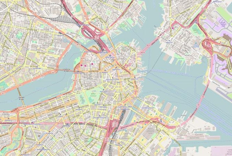 Boston Map Digital Download PDF image 7