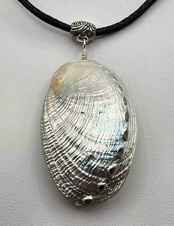 Shell Pendant Large, Mermaid Style Jewelry, Abalone Shell Whole
