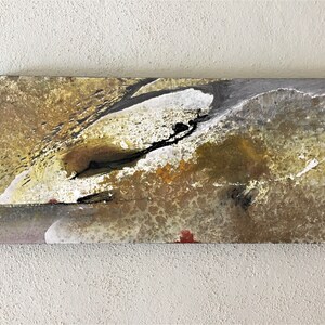 Original abstract painting executed with mixed media on canvas, ready to hang. Forces of nature 17.