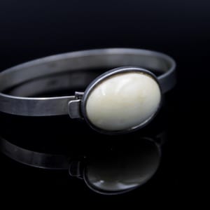 Vintage Hermann Siersbol HS 925 Sterling Silver Bangle Bracelet