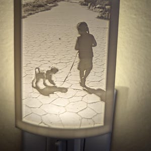 Custom Lithophane Night Light – 3D Printed Photo Lamp | Personalized Gift for Mom, Dad, Baby, Memorial, Pet, or Anniversary