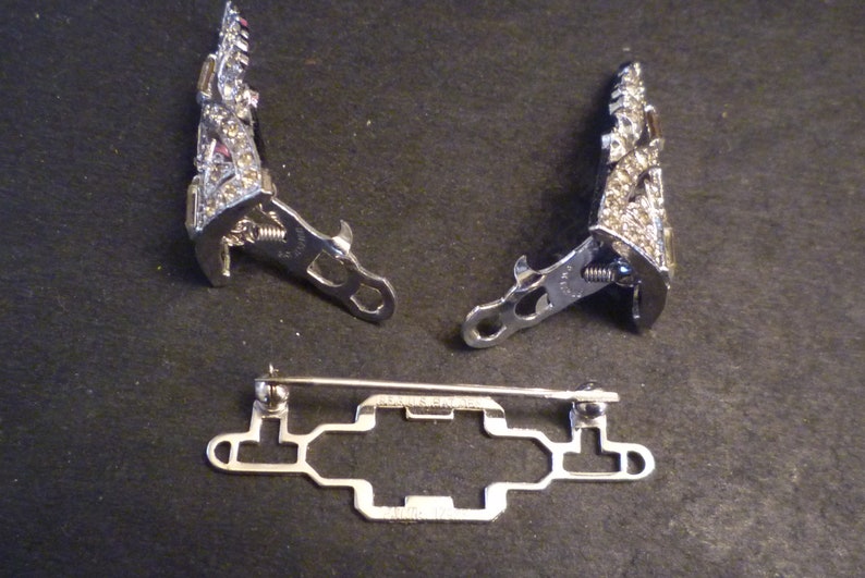 Vintage 1930/'s Rhinestone Duette