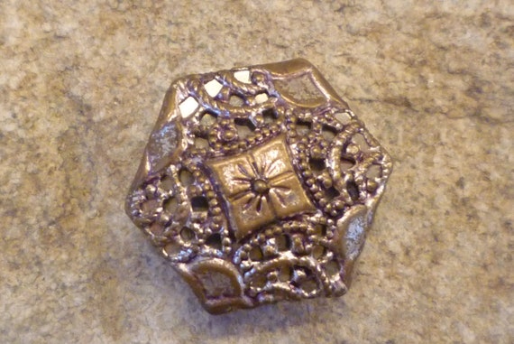 Incredible Silver Filigree Hexagon Buttons!!