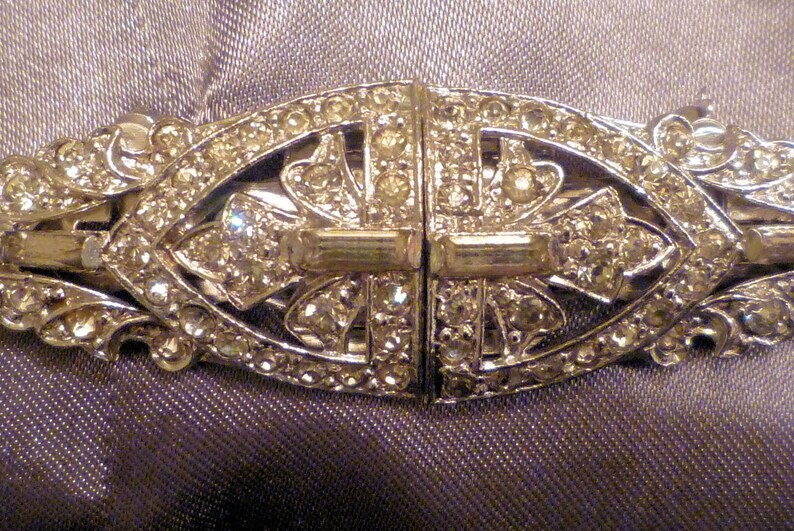 Vintage 1930/'s Rhinestone Duette