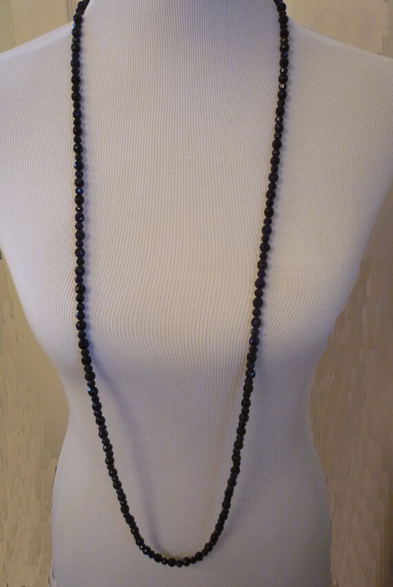 Vintage Black beaded Necklace