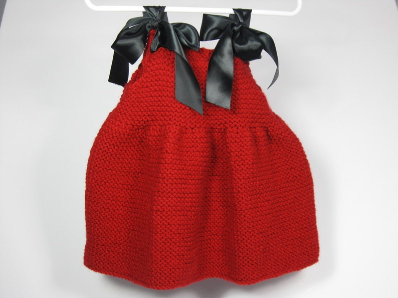 Knitting Patterns for Girls Dresses Children's Knitting Pattern Toddler Knitting Patterns Baby Gifts Holiday Dress Knitting Pattern via PDF image 3