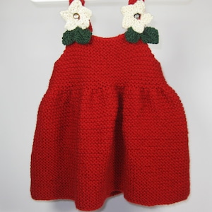 Knitting Patterns for Girls Dresses Children's Knitting Pattern Toddler Knitting Patterns Baby Gifts Holiday Dress Knitting Pattern via PDF image 1