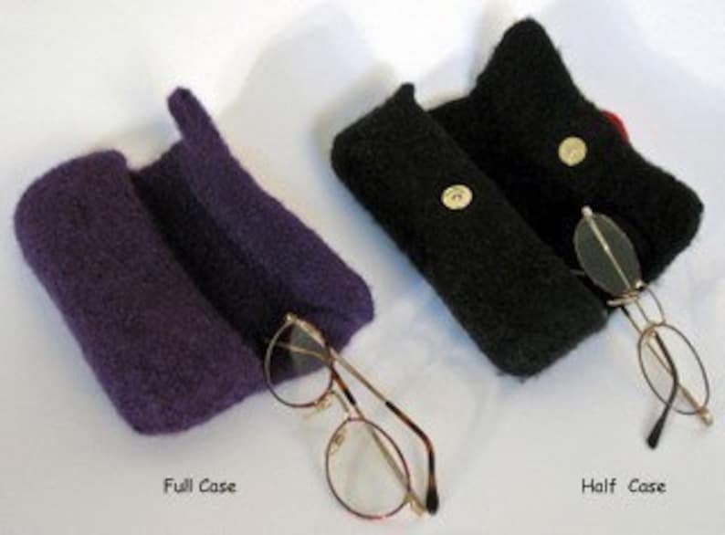 Felting Patterns Quick Gift Knitting Patterns Felted Eye Glass Case Knitting Pattern Quick Knitting Patterns Quick Felting Gifts image 2