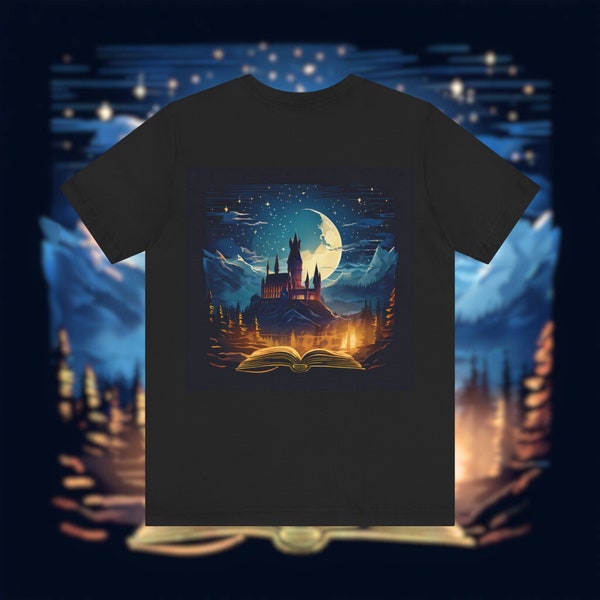 Harry Potter Hogwarts Castle - Short Sleeve Unisex Graphic T-Shirt, Wizarding World & Fantasy Fans Apparel