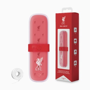 Liverbird - Best Seller - Official Licensed LFC 4in1 Personal Oral Care Set - for personal use, travel or as a gift. Free refilling floss.