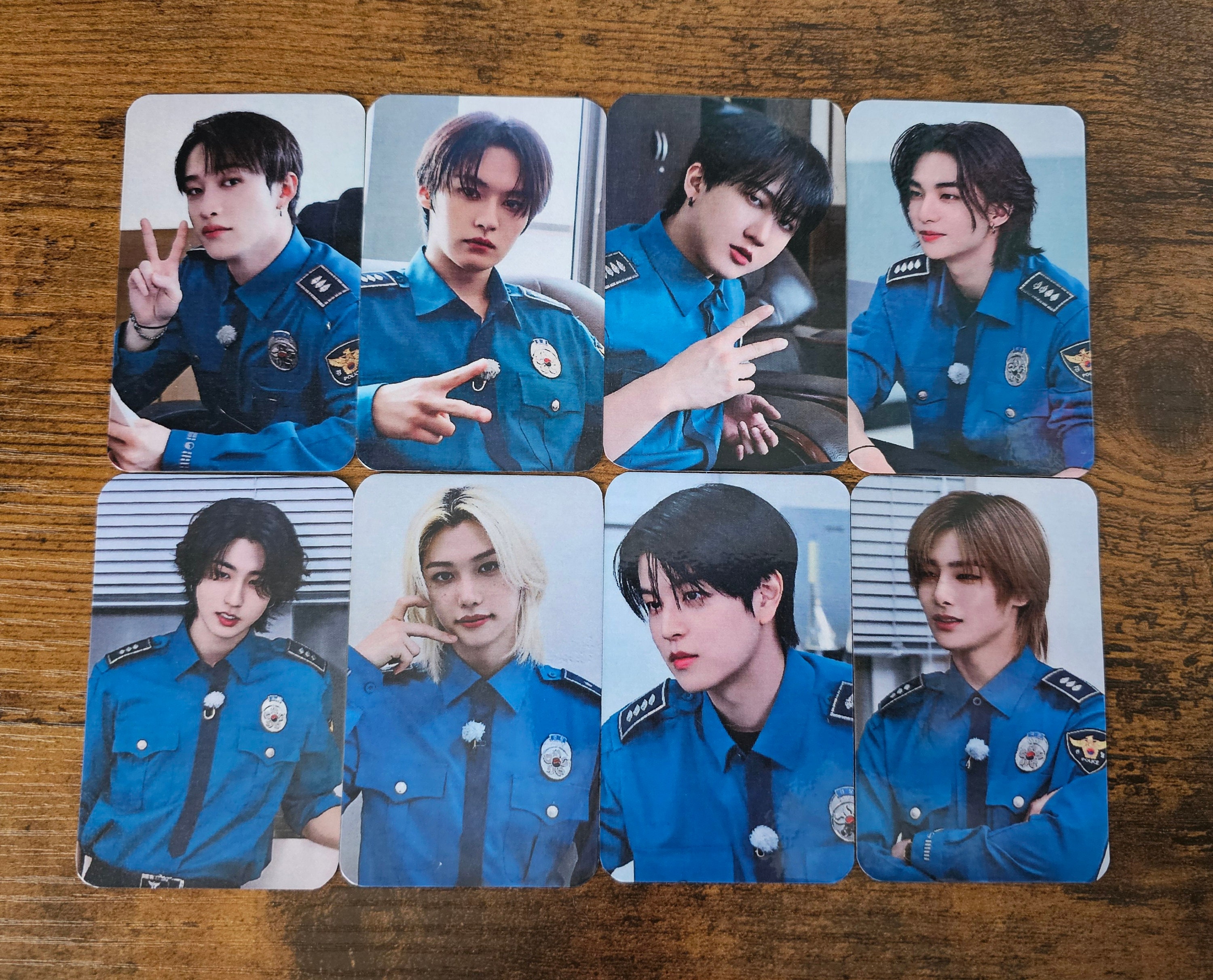 Stray Kids Police Uniforms [SKZ:CODE] | Fanmade Lomos | OT8 - Etsy