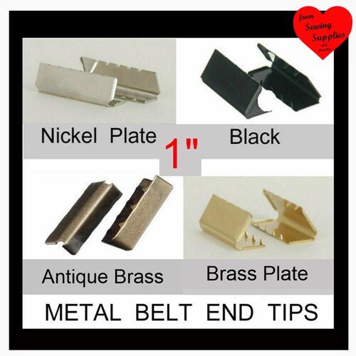 25 PIECES 1 Metal Belt End Tip Your Choice of Etsy