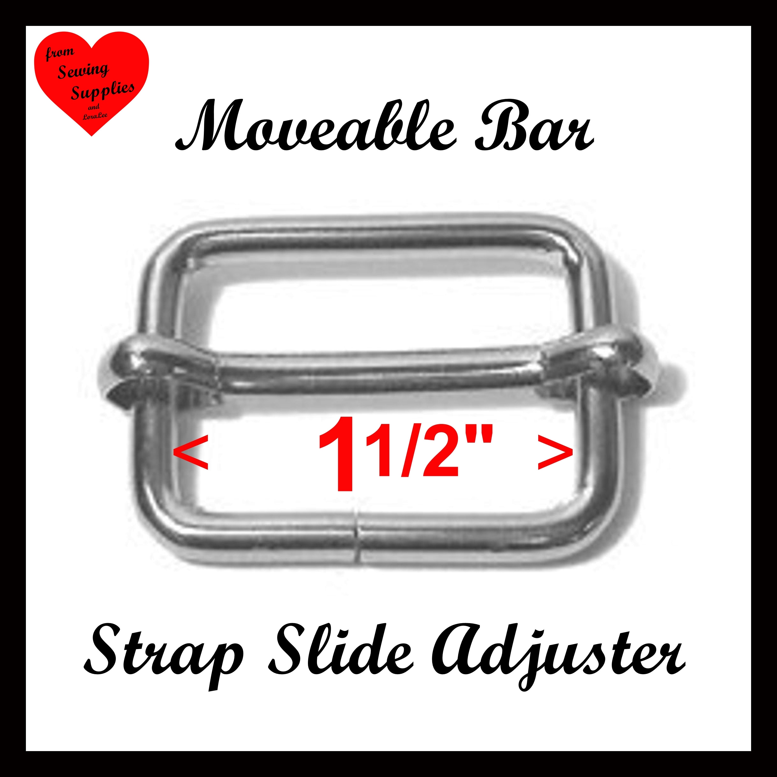 1/2 Bow Tie Hardware Plastic Buckle and Slide Adjuster – i Craft