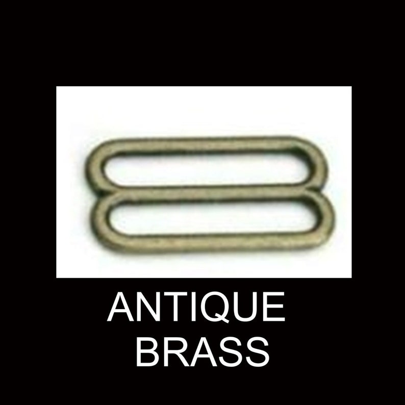 10 PIECES 1 1/2 METAL ZINC Tri-bar Strap Adjuster Nickel or Brass Plate, Black or Antique Brass Buckle Purse Strap Adjuster 1.5 Antique Brass