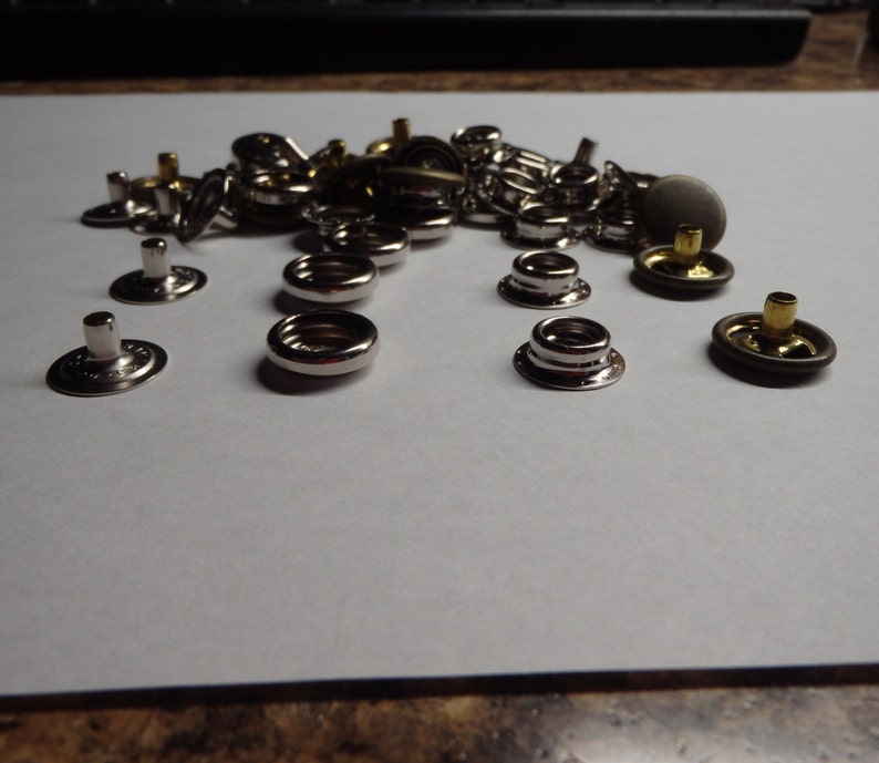 12 SETS Heavy Duty Snap Fasteners 24L 5/8 YKK Etsy