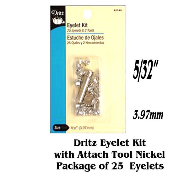 Metal Grommet Kit 400pc 1/4 6mm Eyelets With Washers, Eyelet Setting Tools  and Carry Case P 