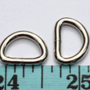 20, 30 or 40 PIECES 1/2 Split D Rings, .5 Dring, NON Welded Nickel ...