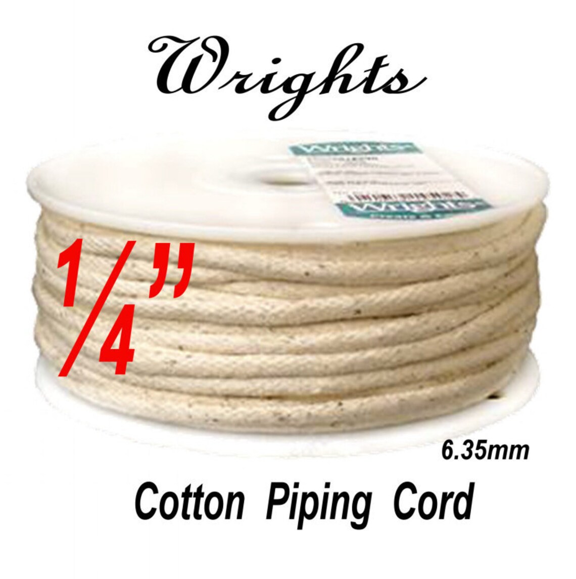 50 YARDS WRIGHTS Cotton Piping Cord 8/32 inch 1/4 inch Etsy
