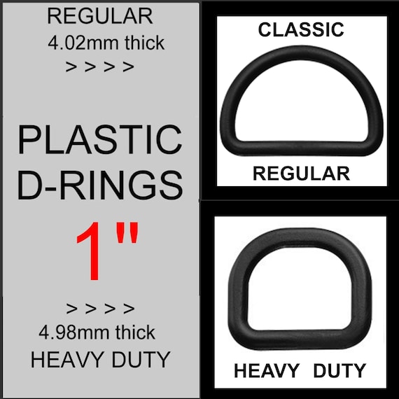 D Ring Plastic - 1 Inch