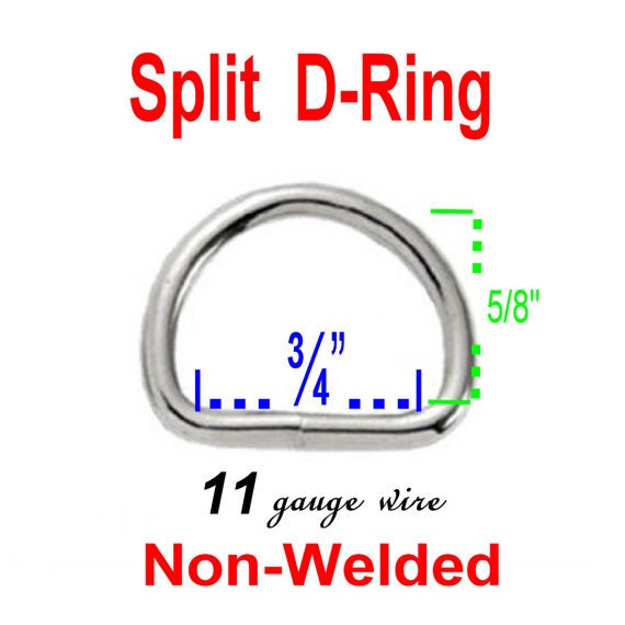 Dritz Metal D Rings 1 4-pkg-nickel